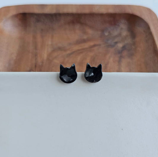 Black Cat Studs