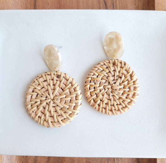 Rattan Earrings