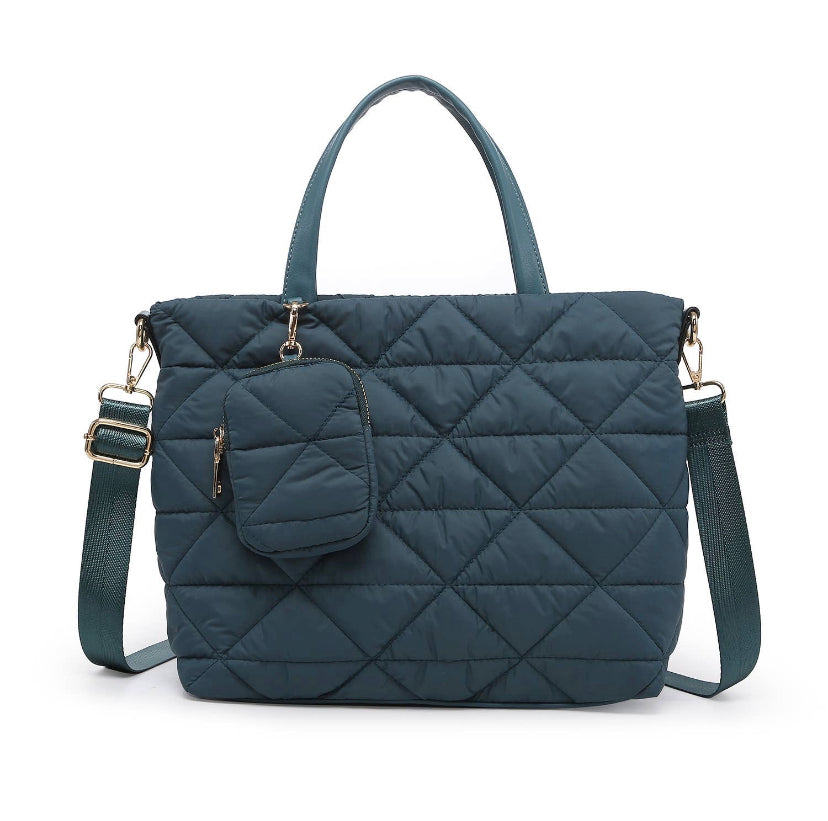 Quilted Nylon Tote