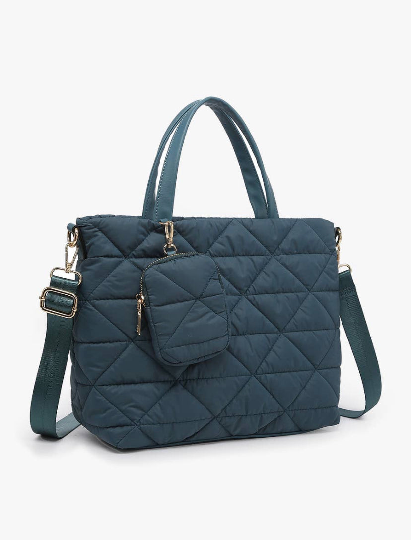 Quilted Nylon Tote